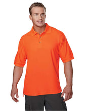 Load image into Gallery viewer, Men's Safeguard Hi-Vis Polo-Safety Orange