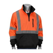 Load image into Gallery viewer, ANSI Class R3 Quarter-Zip Pullover Sweatshirt-Safety Orange
