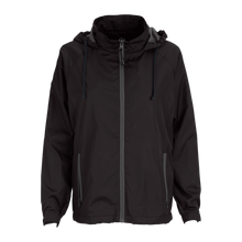 Load image into Gallery viewer, Vansport Ladies Packable Club Jacket-Black/Dark Grey