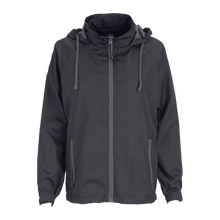 Load image into Gallery viewer, Vansport Ladies Packable Club Jacket-Dark Grey/Grey