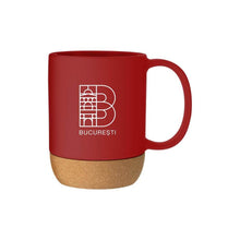 Load image into Gallery viewer, Beck Ceramic/Cork Mug - Red