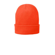 Load image into Gallery viewer, Fleece Lined Beanie Cap-Athletic Orange