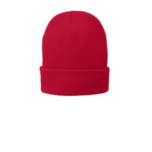 Load image into Gallery viewer, Fleece Lined Beanie Cap-Athletic Red
