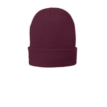 Load image into Gallery viewer, Fleece Lined Beanie Cap-Maroon