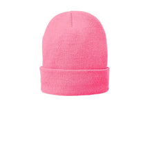 Load image into Gallery viewer, Fleece Lined Beanie Cap-Neon Pink