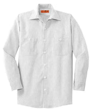 Load image into Gallery viewer, Red Kap Striped Industrial Work Shirt-Grey/White