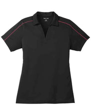 Load image into Gallery viewer, Ladies Sport-Tek Micropique Polo-Black/True Red