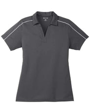 Load image into Gallery viewer, Ladies Sport-Tek Micropique Polo-Iron Grey/White