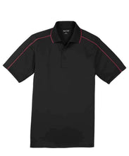 Load image into Gallery viewer, Men's Sport-Tek Micropique Polo-Black/True Red
