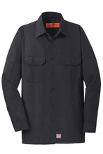 Load image into Gallery viewer, Red Kap Men's Long Sleeve Ripstop Shirt-Black