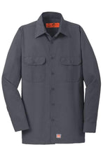 Load image into Gallery viewer, Red Kap Men's Long Sleeve Ripstop Shirt-Charcoal
