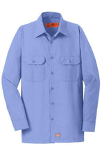Load image into Gallery viewer, Red Kap Men's Long Sleeve Ripstop Shirt-Light Blue