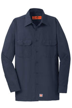 Load image into Gallery viewer, Red Kap Men's Long Sleeve Ripstop Shirt-Navy