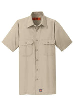 Load image into Gallery viewer, Red Kap Short Sleeve Ripstop Shirt-Khaki