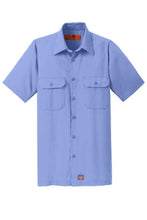 Load image into Gallery viewer, Red Kap Short Sleeve Ripstop Shirt-Light Blue