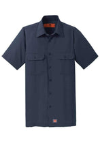Load image into Gallery viewer, Red Kap Short Sleeve Ripstop Shirt-Navy
