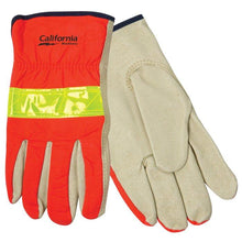 Load image into Gallery viewer, Hi-Viz Leather Driver's Glove